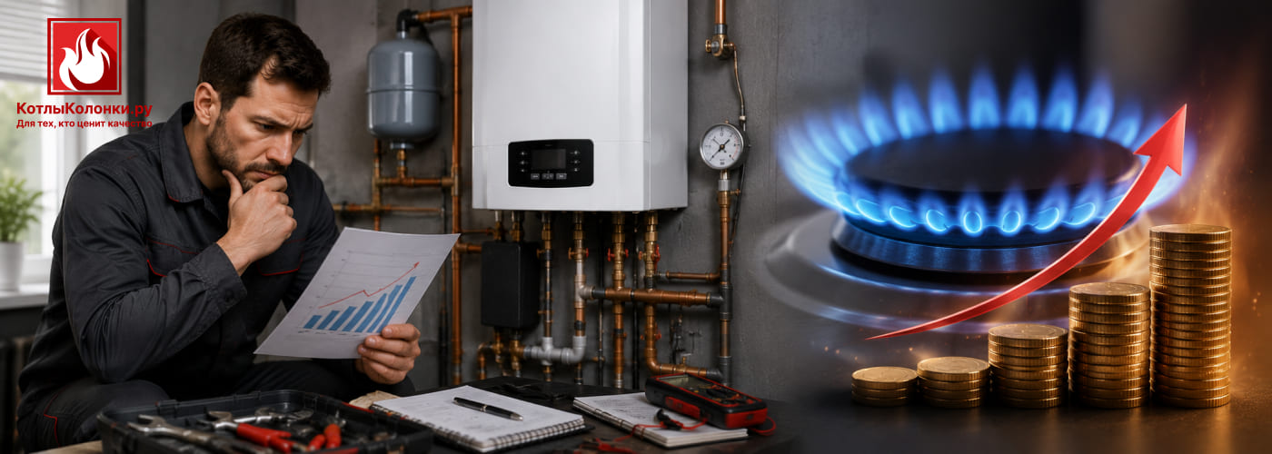 Почему котел расходует больше газа, чем обычно, и как это исправить